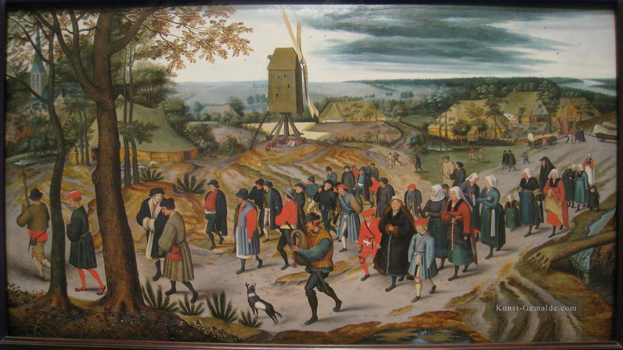 Der Hochzeitszug Pieter Brueghel der Jüngere Ölgemälde